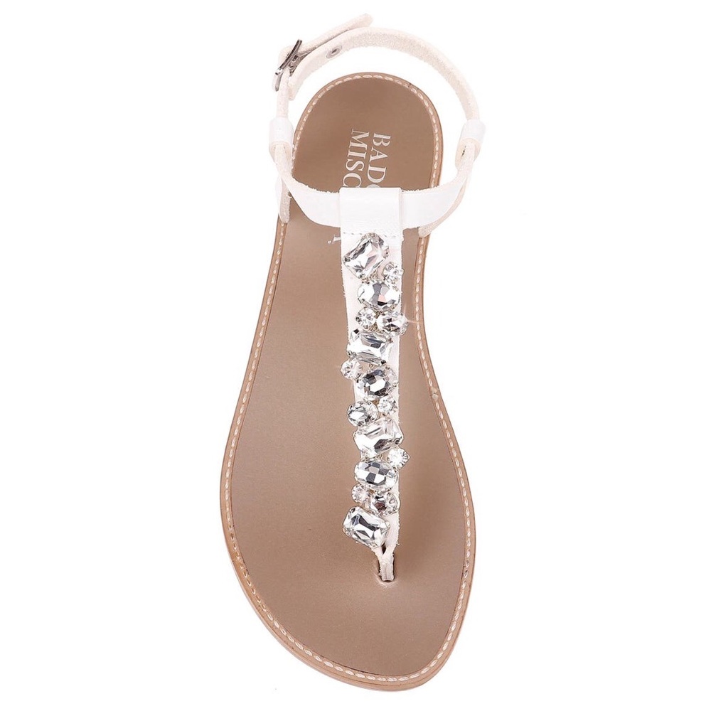 Badgley Mischka Lucia Crystal Embellished Sandal